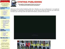 Tablet Screenshot of cynthiapublishing.com